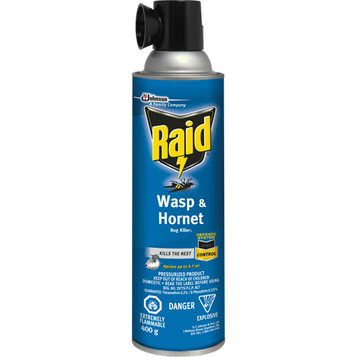 Insecticide contre les gu&ecirc;pes et les frelons Raid, 400 g, &agrave; base de solvant Nuna Depot Inc.