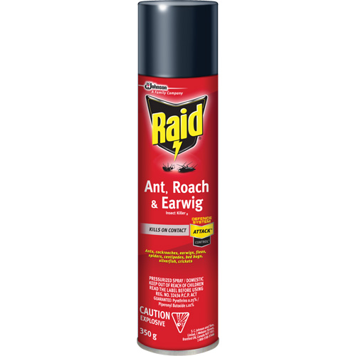 Insecticide contre fourmis, coquerelles et perce-oreilles Raid, 350 g, &agrave; base de solvant Nuna Depot Inc.