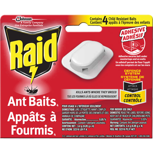 Raid&reg; Ant Bait Traps, 5" L x 6" W x 1" H Nuna Depot Inc.