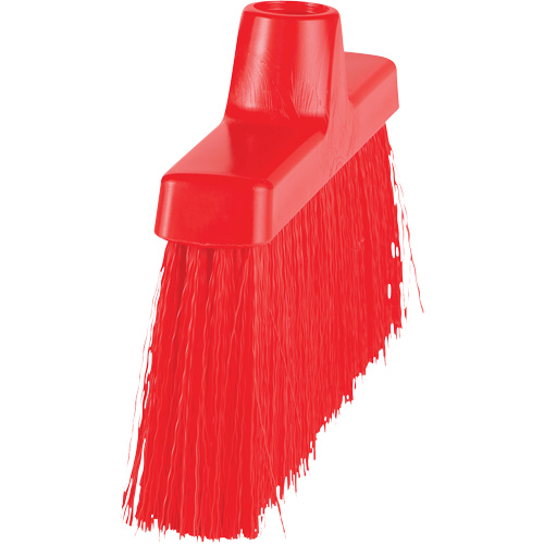 ColorCore Angle Head Broom, Medium Bristles, 10", Polypropylene, Red Nuna Depot Inc.