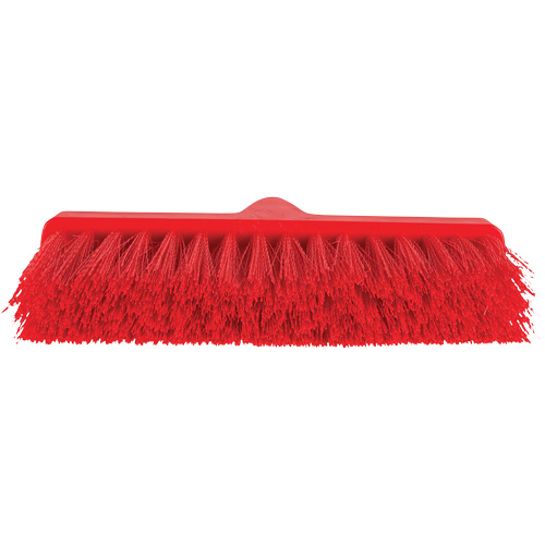 ColorCore Angle Head Broom, Medium Bristles, 10", Polypropylene, Red Nuna Depot Inc.