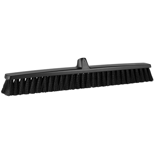 ColorCore Push Broom, Fine Bristles, 24", Polypropylene, Black Nuna Depot Inc.