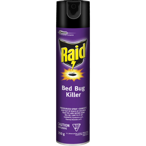 Insecticide pour punaises de lit Raid, 350 g, Canette a&eacute;rosol, &agrave; base de solvant Nuna Depot Inc.