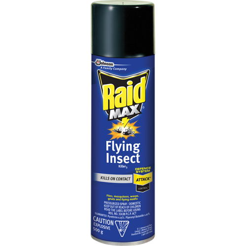 Insecticide contre les insectes volants Raid Max, 500 g, Canette a&eacute;rosol, &agrave; base de solvant Nuna Depot Inc.