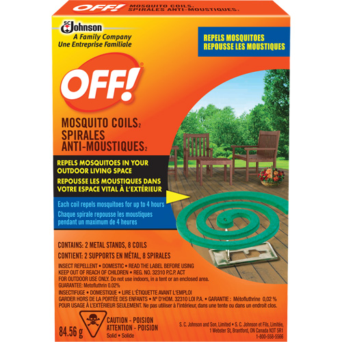 Spirales antimoustiques Off!, Sans DEET, Spirale,  Nuna Depot Inc.