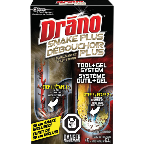 Drano&reg; Gel & Snake Tool Drain Cleaner Kit Nuna Depot Inc.