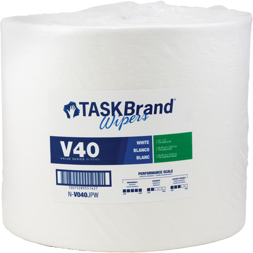 Essuie-tout de s&eacute;rie de qualit&eacute; V40 TaskBrand, Tout usage, 13" lo x 12" la Nuna Depot Inc.