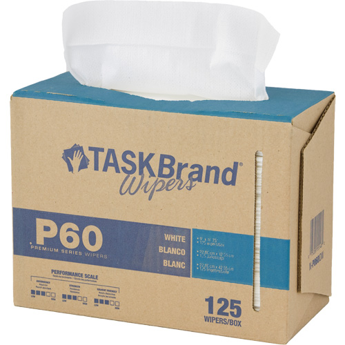 Chiffons de premi&egrave;re qualit&eacute; P60 TaskBrand, Tout usage, 16-3/4" lo x 8-1/4" la Nuna Depot Inc.