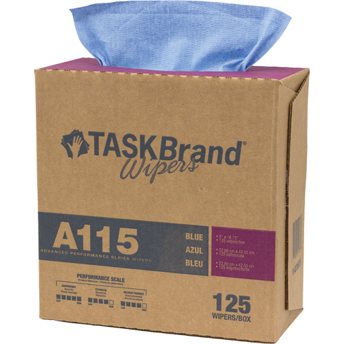 Chiffons &agrave; haut rendement A115 TaskBrand, Robuste, 16-3/4" lo x 12" la Nuna Depot Inc.