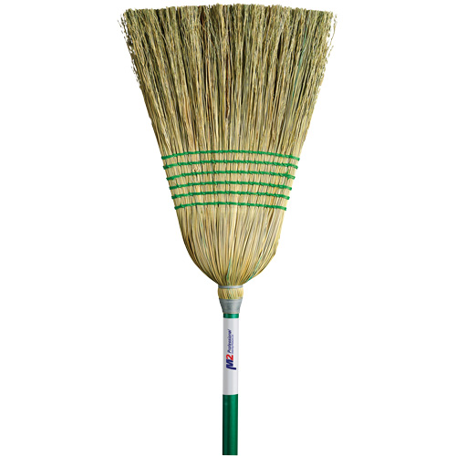 Light-Duty Corn Broom, 6-String, Wood Handle Nuna Depot Inc.