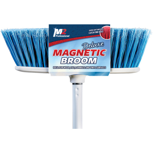 Flat Magnetic Indoor Broom with Handle, 48" Long Nuna Depot Inc.