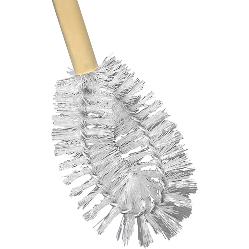 HD Toilet Brush with Wire Centre, 20" L, Polypropylene Bristles, Yellow Nuna Depot Inc.