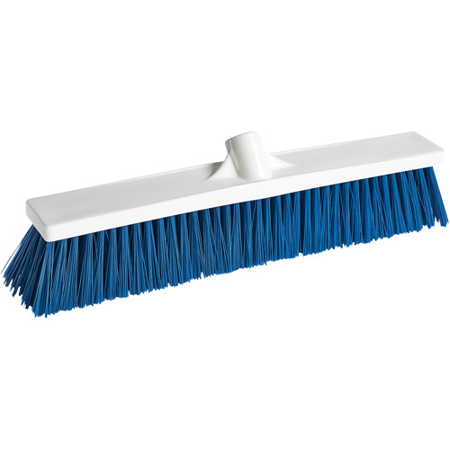 Foodservice Push Broom, Medium Bristles, 18", Polypropylene, White Nuna Depot Inc.