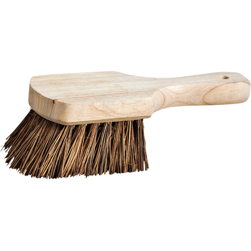 Short Handle Pot Brush, Stiff Bristles, 9" Long, Brown Nuna Depot Inc.