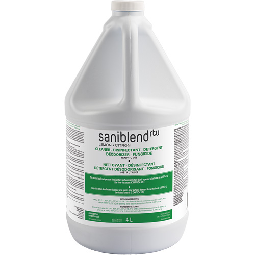 D&eacute;sinfectant et assainissant SaniBlend pr&ecirc;t &agrave; l'emploi, 4 L, Cruche Nuna Depot Inc.