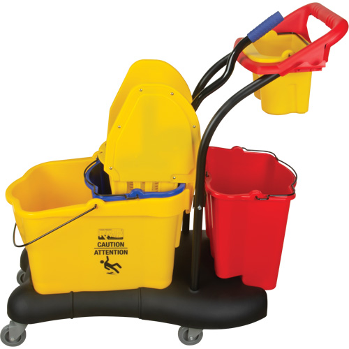 Multifunctional Mop Trolley, Down Press, 9.5 US Gal.(38 Quart), Yellow Nuna Depot Inc.
