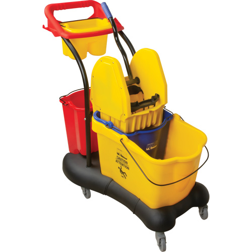 Multifunctional Mop Trolley, Down Press, 9.5 US Gal.(38 Quart), Yellow Nuna Depot Inc.