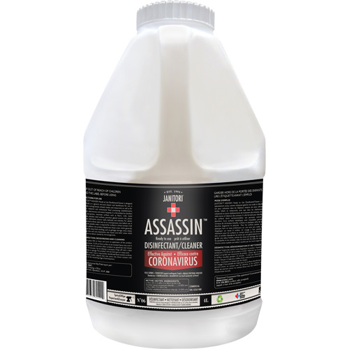 Janitori Assassin Ready-to-Use Disinfectant Cleaner, 4 L, Jug Nuna Depot Inc.