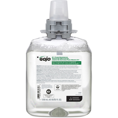 Savon pour les mains FMX-12 E1, Mousse, 1250 ml, Sans parfum Nuna Depot Inc.