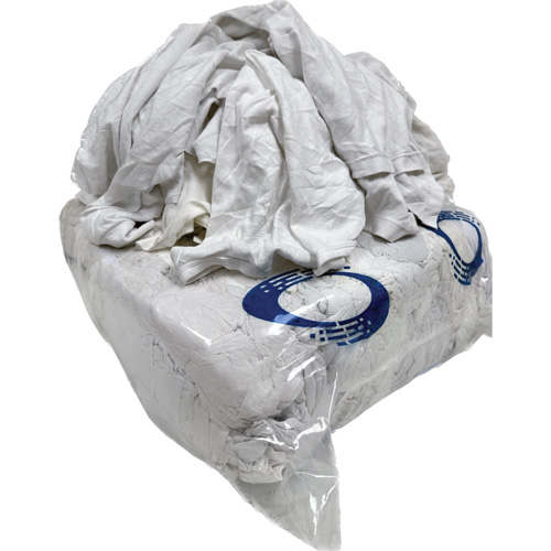 Wiping Rags, Cotton/Fleece, White, 25 lbs. Nuna Depot Inc.