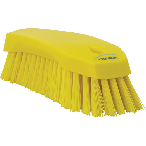 Large Angled Hand Brush, Stiff Bristles, 8" Long, Yellow Nuna Depot Inc.