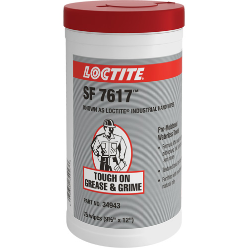 SF 7617 Industrial Hand Wipes, 75 Wipes, 12" x 9-1/2" Nuna Depot Inc.