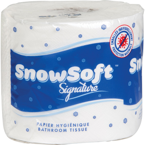 Papier hygi&eacute;nique de premi&egrave;re qualit&eacute; Snow Soft, 2 Pli, 600 Feuilles/Rouleu, Longueur 145', Blanc Nuna Depot Inc.