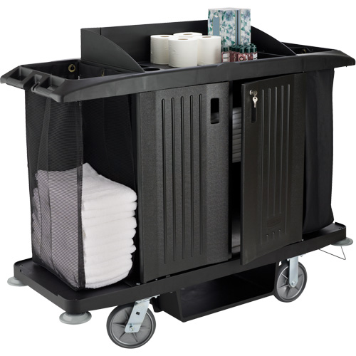 Executive Full-Size Housekeeping Cart with Doors Nuna Depot Inc.