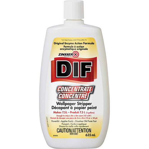 D&eacute;capant &agrave; papier peint en liquide concentr&eacute; Zinsser DIF, 635 ml, Bouteille Nuna Depot Inc.