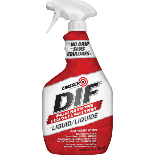 D&eacute;capant &agrave; papier peint &agrave; action rapide DIF, 946 ml, Bouteille &agrave; g&acirc;chette Nuna Depot Inc.