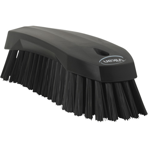 Large Angled Hand Brush, Stiff Bristles, 8" Long, Black Nuna Depot Inc.