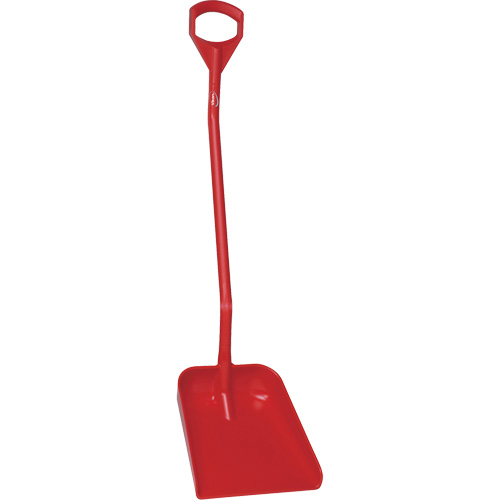 Ergonomic Large Blade Shovel, 51" Length, Plastic, Red Nuna Depot Inc.