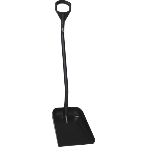 Ergonomic Large Blade Shovel, 51" Length, Plastic, Black Nuna Depot Inc.