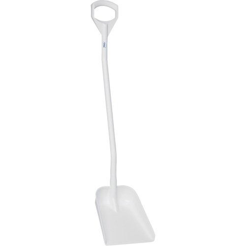Ergonomic Small Blade Shovel, 50" Length, Plastic, White Nuna Depot Inc.
