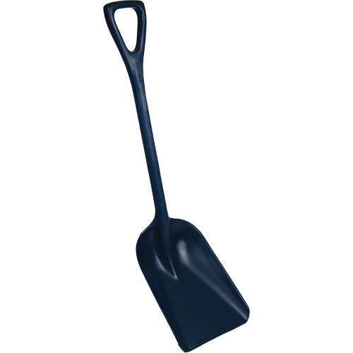 One-Piece Metal Detectable Shovel, 10" x 14" Blade, 37-1/2" Length, Plastic, Blue Nuna Depot Inc.