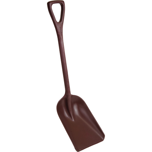 One-Piece Metal Detectable Shovel, 10" x 14" Blade, 37-1/2" Length, Plastic, Red Nuna Depot Inc.