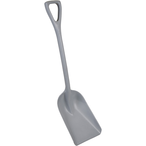 One-Piece Metal Detectable Shovel, 10" x 14" Blade, 37-1/2" Length, Plastic, Grey Nuna Depot Inc.