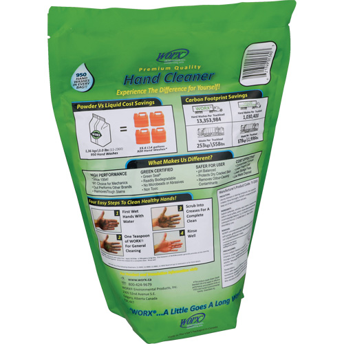 Nettoyant pour les mains biod&eacute;gradable, Poudre, 3 lb, Recharge, Parfum&eacute; Nuna Depot Inc.