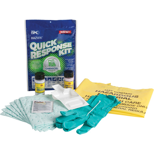 Hazwik&reg; Quick Response Spill Kit for Chemical Spills, Hazmat, Bag, 0.33 US gal. Absorbancy Nuna Depot Inc.