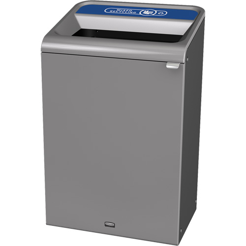 Conteneur pour d&eacute;chets de recyclage m&eacute;lang&eacute;s Configure, Vrac/Bord de rue/De bureau, Acier, 33 gal. US Nuna Depot Inc.