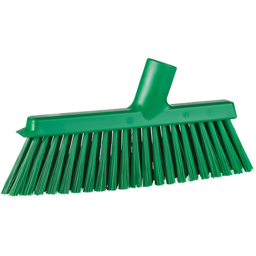 Balai biseaut&eacute; avec pas de vis inclin&eacute;, Crins Moyen, 10", Polyester, Vert Nuna Depot Inc.