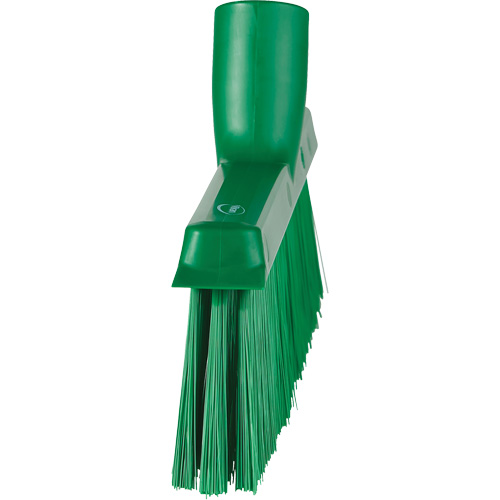 Balai biseaut&eacute; avec pas de vis inclin&eacute;, Crins Moyen, 10", Polyester, Vert Nuna Depot Inc.