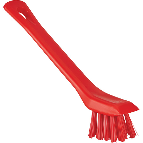 Brosse avec rebord grattoir, Soies Ferme, Longueur de 6", Rouge Nuna Depot Inc.