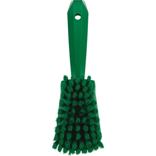 Short-Handled Washing Brush, Soft Bristles, 10-1/2" Long, Green Nuna Depot Inc.