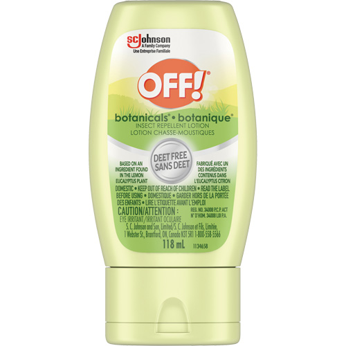 R&eacute;pulsif &agrave; insectes Botanicals Off!, Sans DEET, Lotion, 118 g Nuna Depot Inc.