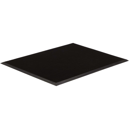Tapis dentr&eacute;e Gritstop Fingermat, Caoutchouc, Grattoir Type, Motif Style pointe de doigt, 3' x 6', Noir Nuna Depot Inc.