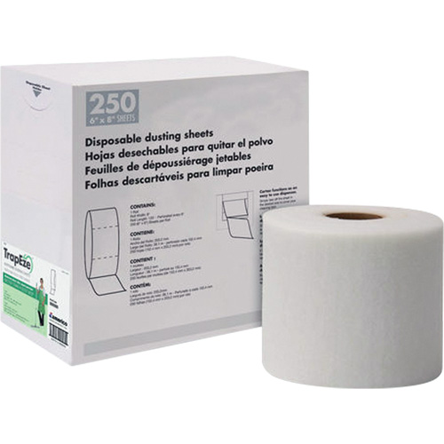 TrapEze&reg; Single Roll Disposable Dusting Sheets, Polyester, White Nuna Depot Inc.