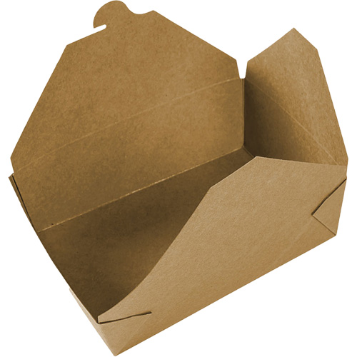 Contenants pour aliments &agrave; emporter Kraft, Ondul&eacute;, Rectangulaire Nuna Depot Inc.