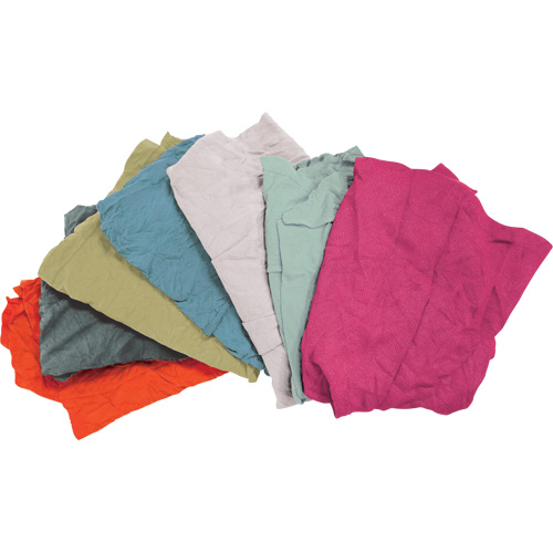 Recycled Material Wiping Rags, Terrycloth, Mix Colours, 25 lbs. Nuna Depot Inc.