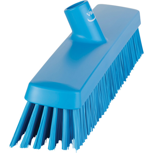 Push Broom Head, Fine/Stiff Bristles, 16-1/2", Polyester/Polypropylene, Blue Nuna Depot Inc.